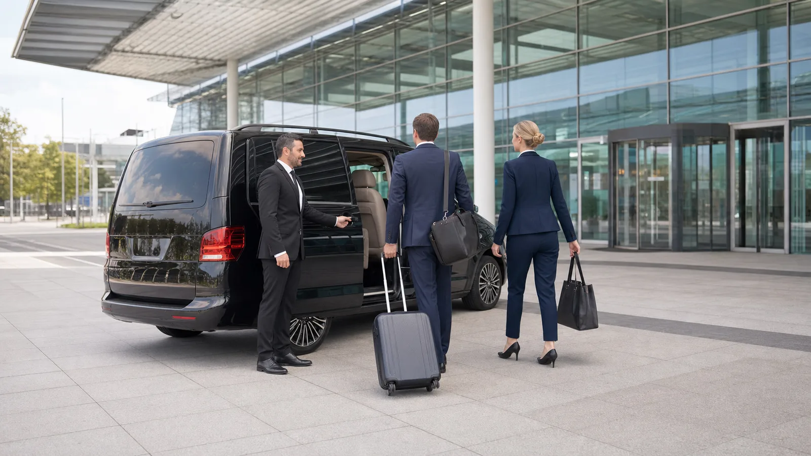 Munich Trade Fair Chauffeur trade fair transfer with van in Munich