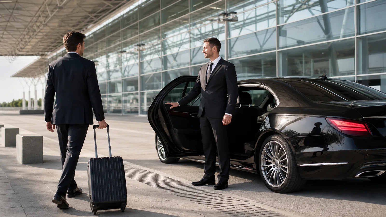 electronica Munich Chauffeur airport pickup with luggage in Munich