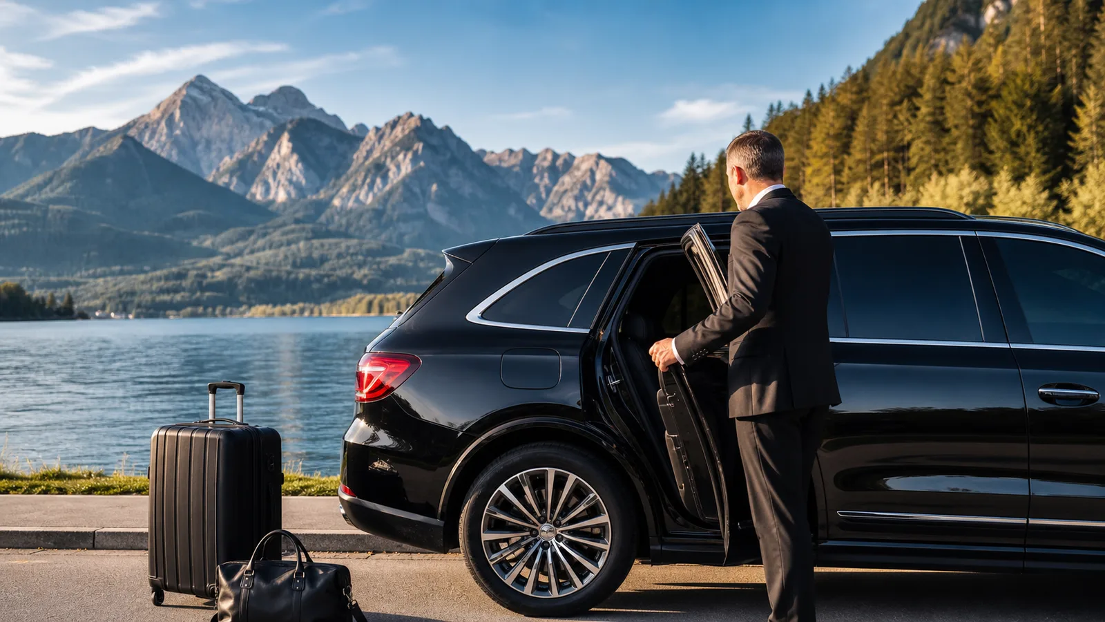 Independent Hotel Show Munich Chauffeur long-distance transfer to the Alps and lakes in Munich